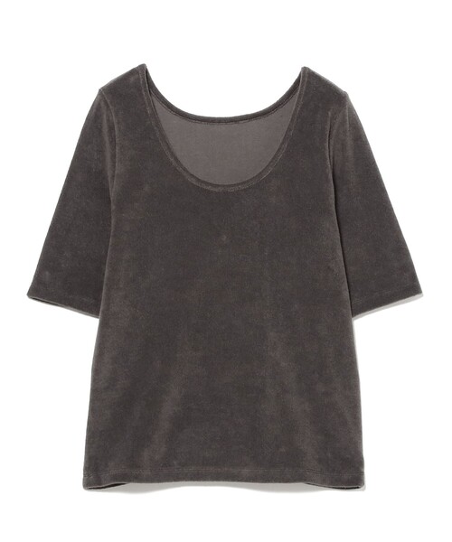 Demi-Luxe BEAMS tシャツ バックオープン パイル プルオーバー