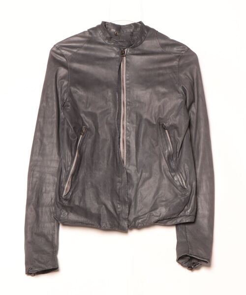 【美品】Sisii/シシ ショート シングル レザージャケット 本革 S 牛革 sisii（シシ） レザージャケット ライダース (SISII x GENE HEAVENS