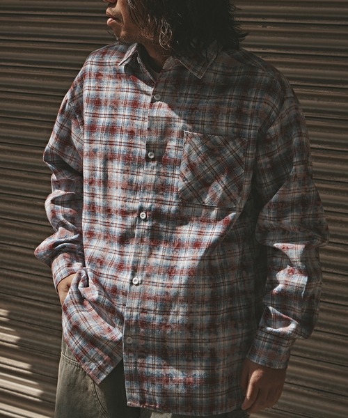ALL RUNS シャツ Vintage Finish Check Shirt / ヴィンテージ加工