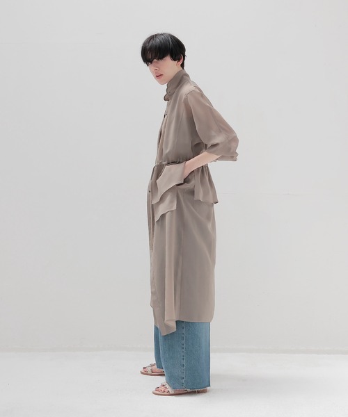 DRESSLAVE（ドレスレイブ） コート アウター sheer overlap long