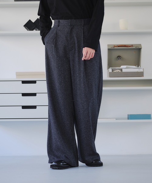 selle glant（セレグランテ） スラックス TUCK BAGGY SLACKS/タック