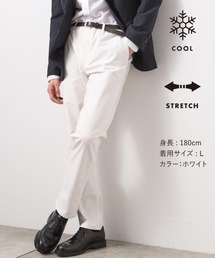   COOL TOUCH ホワイトパンツ L THE SHOP TK パンツ 7DAYSパンツCOOL「接触冷感/ストレッチ/洗濯機OK