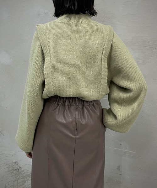 「&g'aime」 長袖ニット FREE モカ レディース_画像2