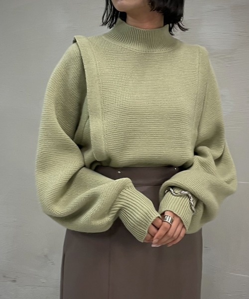 「&g'aime」 長袖ニット FREE モカ レディース_画像3