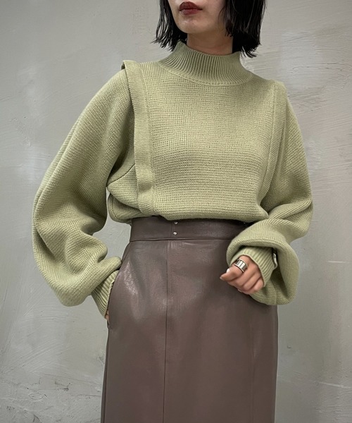 「&g'aime」 長袖ニット FREE モカ レディース_画像4