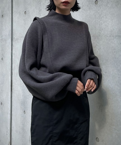 「&g'aime」 長袖ニット FREE モカ レディース_画像5