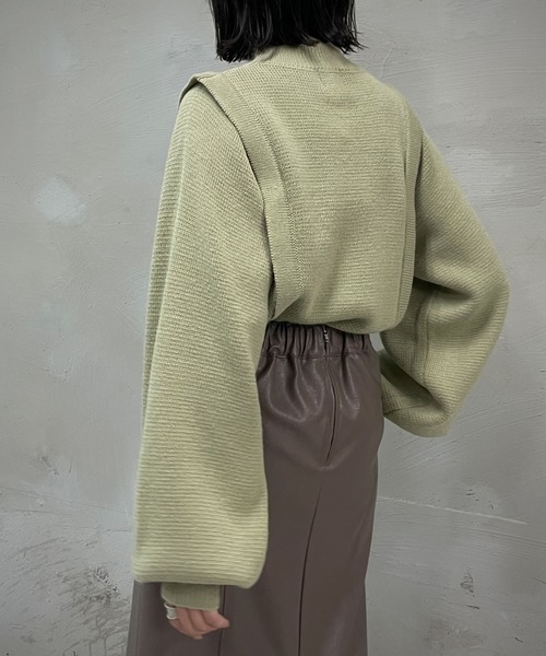 「&g'aime」 長袖ニット FREE モカ レディース_画像6