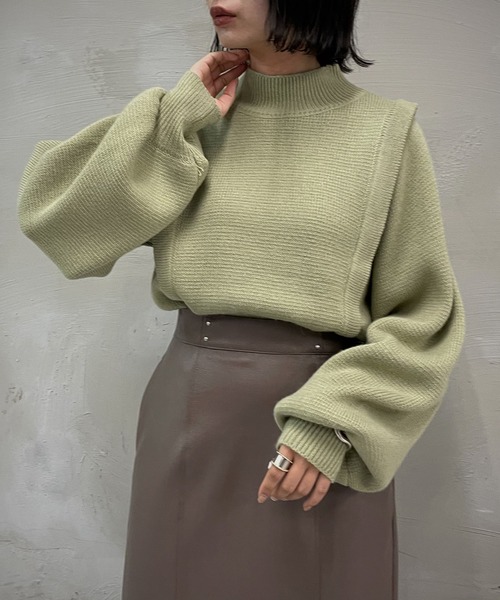 「&g'aime」 長袖ニット FREE モカ レディース_画像7