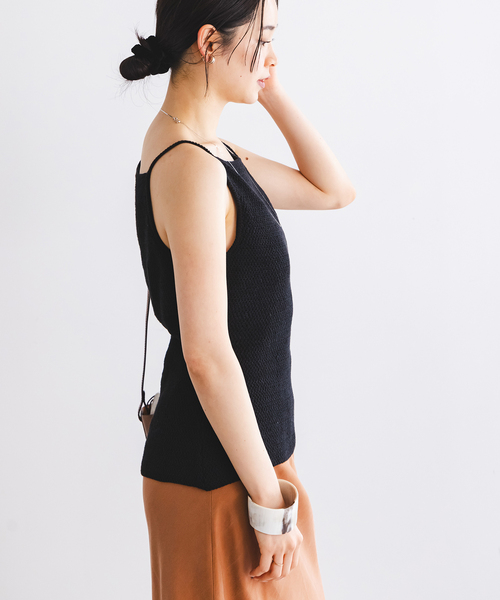 NOBLE キャミソール LE/ル クロシェバックポイントキャミソール