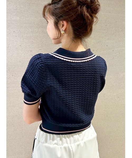 LILYBRAWN MARY QUANT 半袖ニットセーター LILY BROWN×MARY QUANT】ニットプルオーバー - ニット/セーター