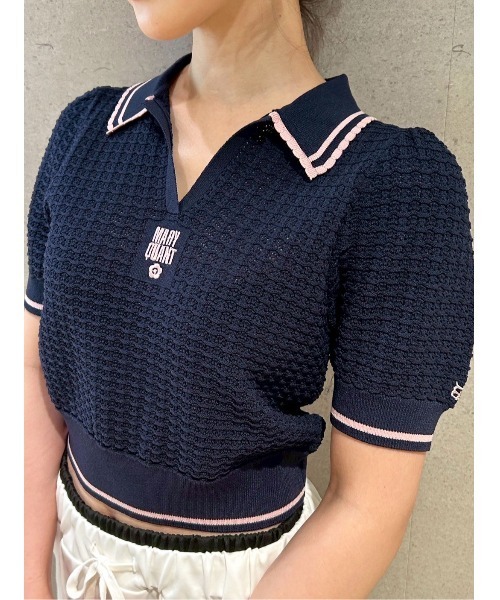 lily brown mary quant ポロシャツ　ニット LILY BROWN ニット セーター 「LILY BROWN×MARY QUANT」シアー