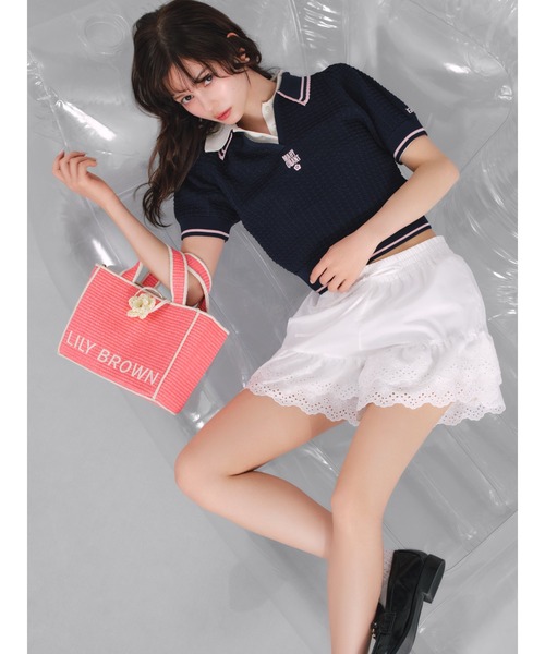 LILYBRAWN MARY QUANT 半袖ニットセーター LILY BROWN（リリーブラウン）の「【LILY BROWN×MARY QUANT