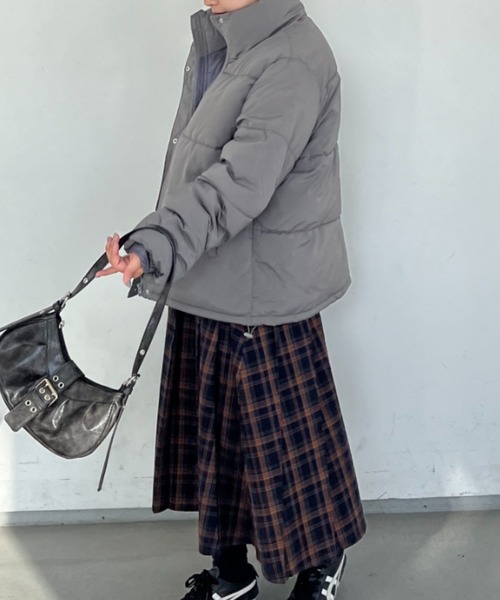 「nemne store」 中綿ブルゾン MEDIUM アイボリー レディース_画像3