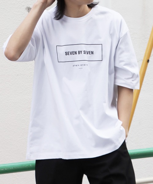 SEVEN'S Tシャツ XL ホワイト SEVEN BY 「SEVEN SEVEN」 半袖Tシャツ M ホワイト メンズ