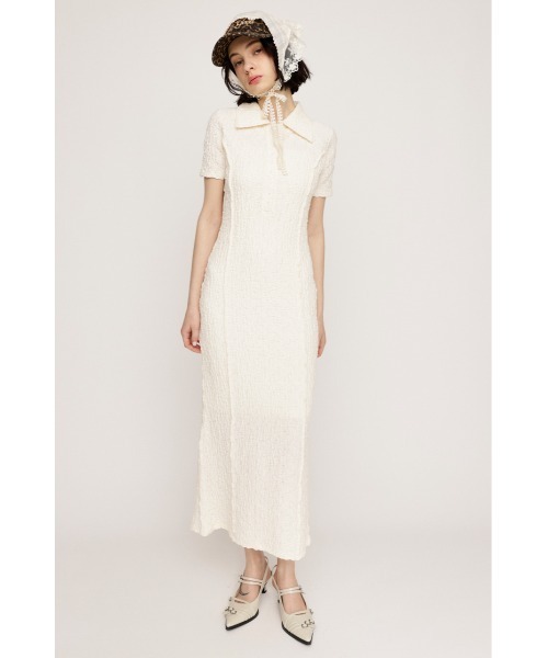 SLY バック オープン カット ジャガード ロング ワンピース SLY ワンピース BACK OPEN CUT JQ L/OP バック オープン カット