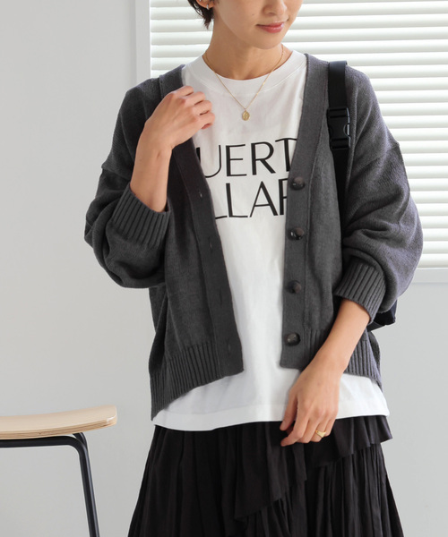 「JOURNAL STANDARD relume」 カーディガン FREE チャコールグレー レディース