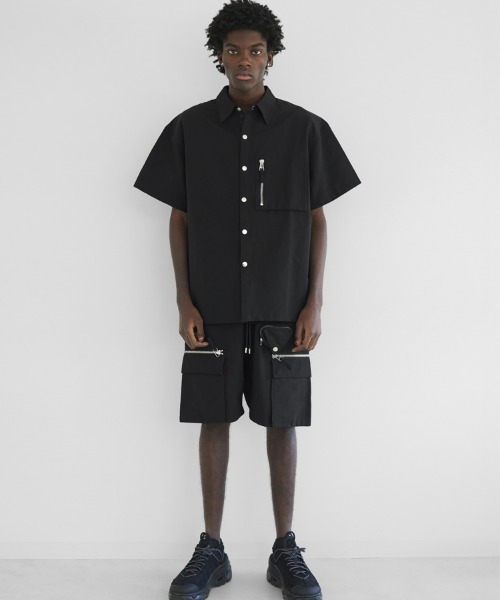 STYLISE シャツ 「MLVINCE / メルヴィンス」NYLON S/S SHIRTS
