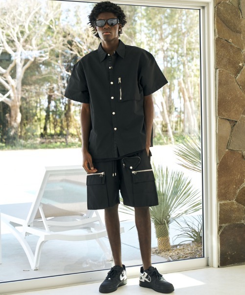 STYLISE シャツ 「MLVINCE / メルヴィンス」NYLON S/S SHIRTS