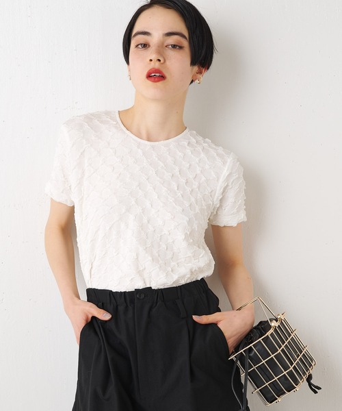 「Whim Gazette」 半袖Tシャツ FREE オフホワイト レディース