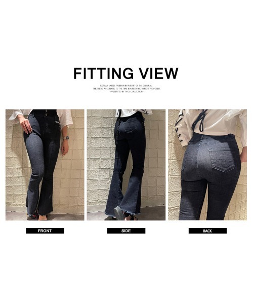 THICC ジーンズ デニム デニムパンツ フレアブーツカットデニムパンツ