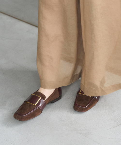 LE TALON（ル タロン） ローファー 「追加」レザースクエアメタル