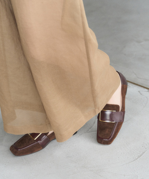 LE TALON（ル タロン） ローファー 「追加」レザースクエアメタル