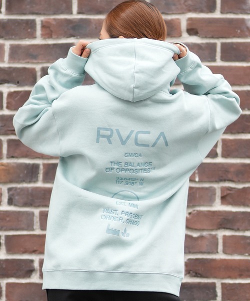 RVCA（ルーカ） パーカー バックプリントパーカー ジップアップ 