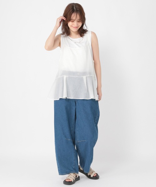 studio CLIP（スタディオクリップ） キャミソール シアーレイヤード