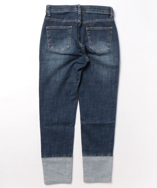「DouDou」 スキニーデニムパンツ MEDIUM ブルー レディース_画像3