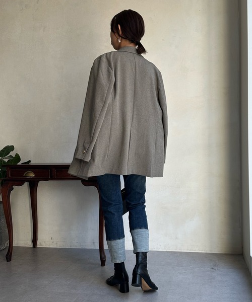 「DouDou」 スキニーデニムパンツ MEDIUM ブルー レディース_画像8