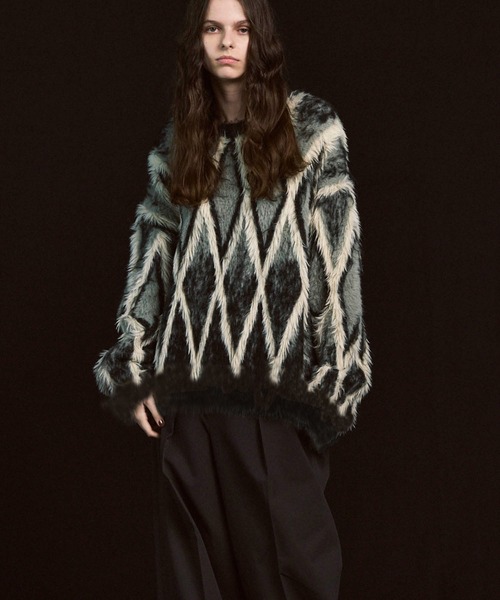 MAISON SPECIAL セーター ニット 「UNISEX」7G Shaggy Jacquard