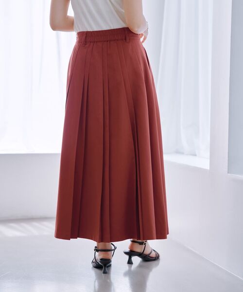 COHINA（コヒナ） ロング スカート ランダムタックプリーツスカート