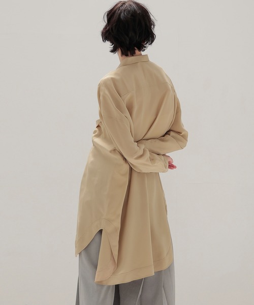 DRESSLAVE（ドレスレイブ） ブラウス シャツ silk sand wash big shirt
