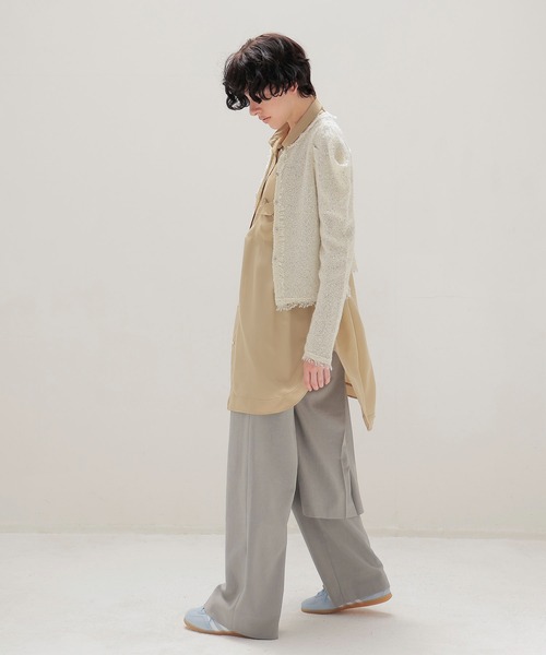 DRESSLAVE（ドレスレイブ） ブラウス シャツ silk sand wash big shirt