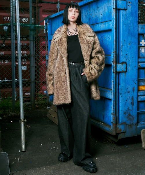 AIVER（アイバー） ステンカラーコート LARGE ブラック メンズ