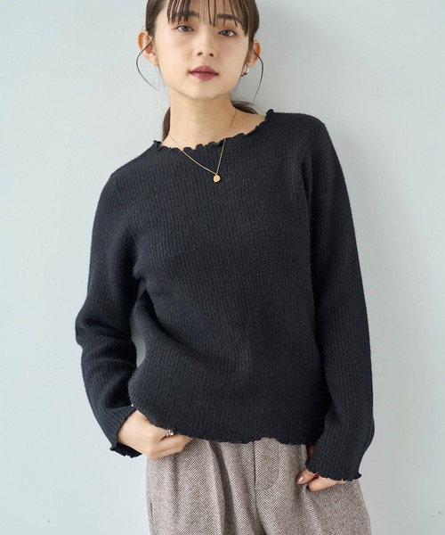 mil（ミル） ニット セーター 裏ファー メロウニットトップス「585110