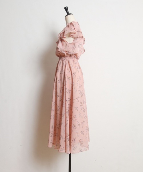 「tocco closet」 ノースリーブワンピース M グレイッシュブルー レディース_画像5