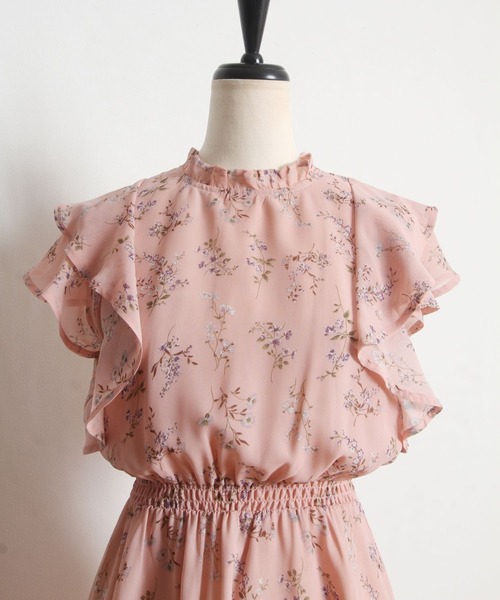 「tocco closet」 ノースリーブワンピース M グレイッシュブルー レディース_画像9