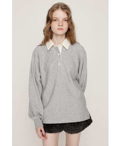 ウェア slyva SLY（スライ） ポロシャツ ポロ SW RUGGER SH スウェット ラガーシャツ