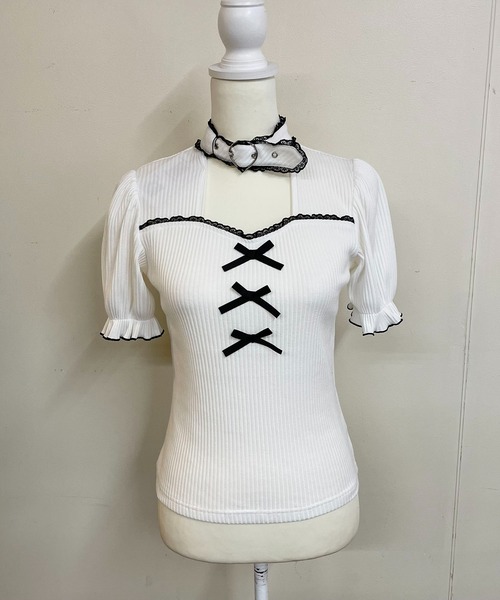 「MA*RS」 半袖カットソー FREE ブラック レディース_画像2