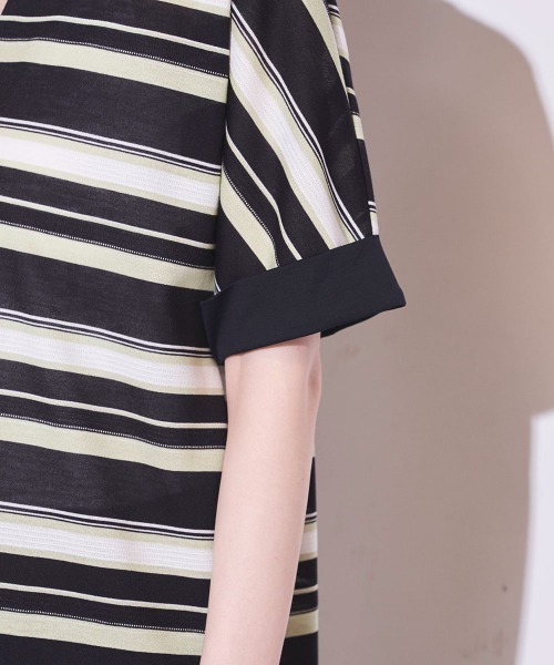 「la.f…」 半袖カットソー 9号 ブラック系その他 レディース_画像8