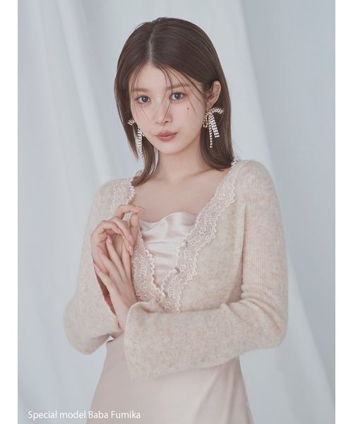 SNIDEL（スナイデル） ワンピース キャミワンピースモヘアカーディガン