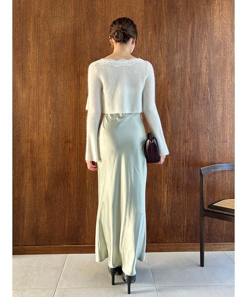 SNIDEL（スナイデル） ワンピース キャミワンピースモヘアカーディガン