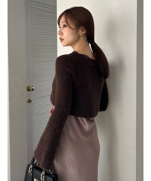 SNIDEL（スナイデル） ワンピース キャミワンピースモヘアカーディガン