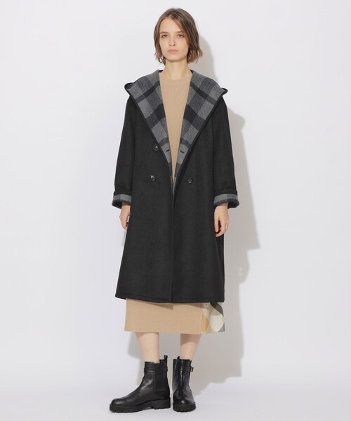 CB CRESTBRIDGE コート アウター フーディーロングコート レディース