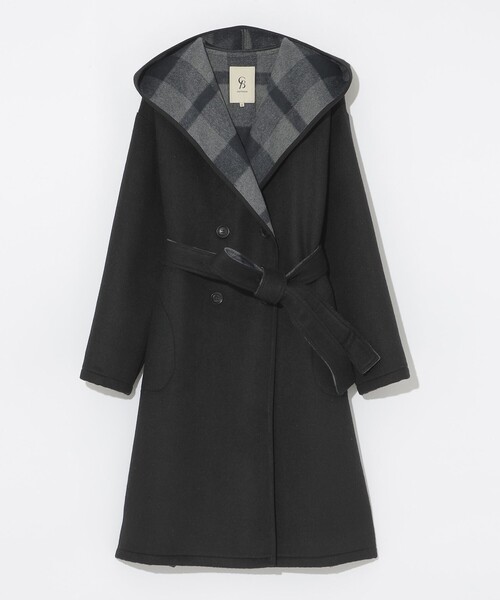 CB CRESTBRIDGE コート アウター フーディーロングコート レディース