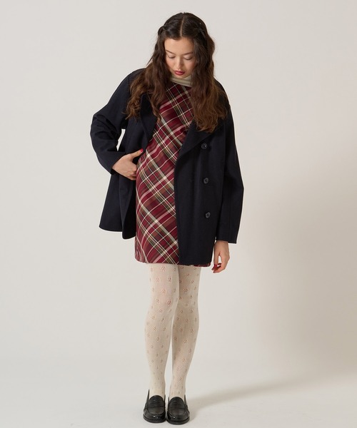 TINA：JOJUN（ティーナジョジュン） ピーコート pコート ハート刺繍