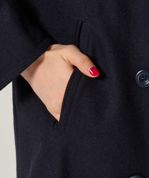 TINA：JOJUN（ティーナジョジュン） ピーコート pコート ハート刺繍