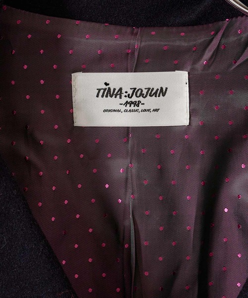 TINA：JOJUN（ティーナジョジュン） ピーコート pコート ハート刺繍