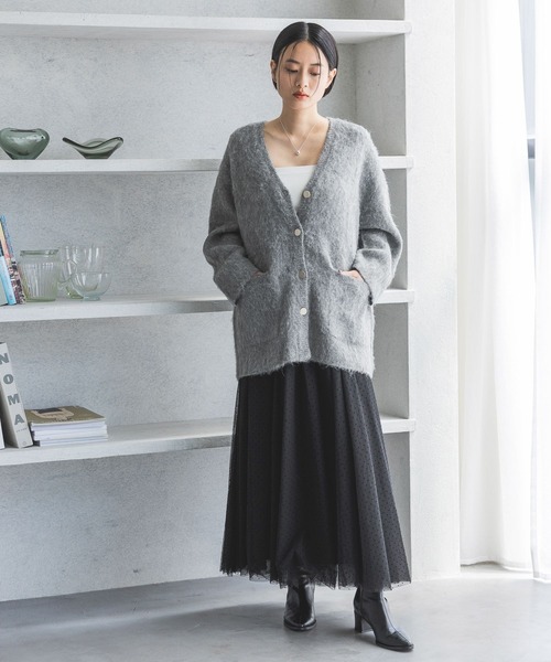 「A part by」 ニットカーディガン FREE アイボリー レディース_画像6